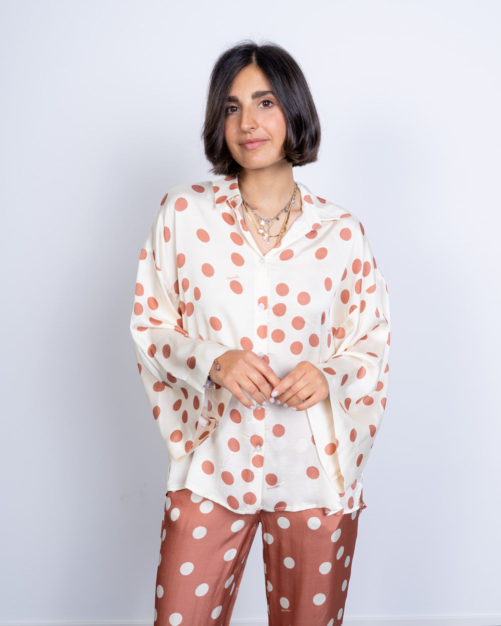 CAMICIA TAMARA POIS PANNA/MOCHA