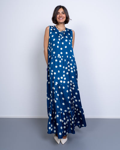 VESTITO TATIANA POIS BLU