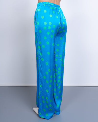 PANTALONE TINA POIS TURCHESE