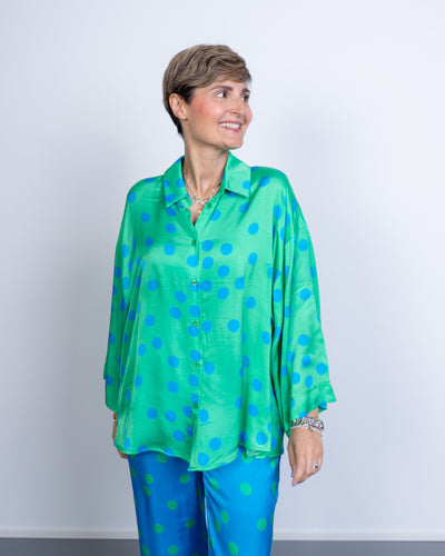 CAMICIA TAMARA POIS VERDE