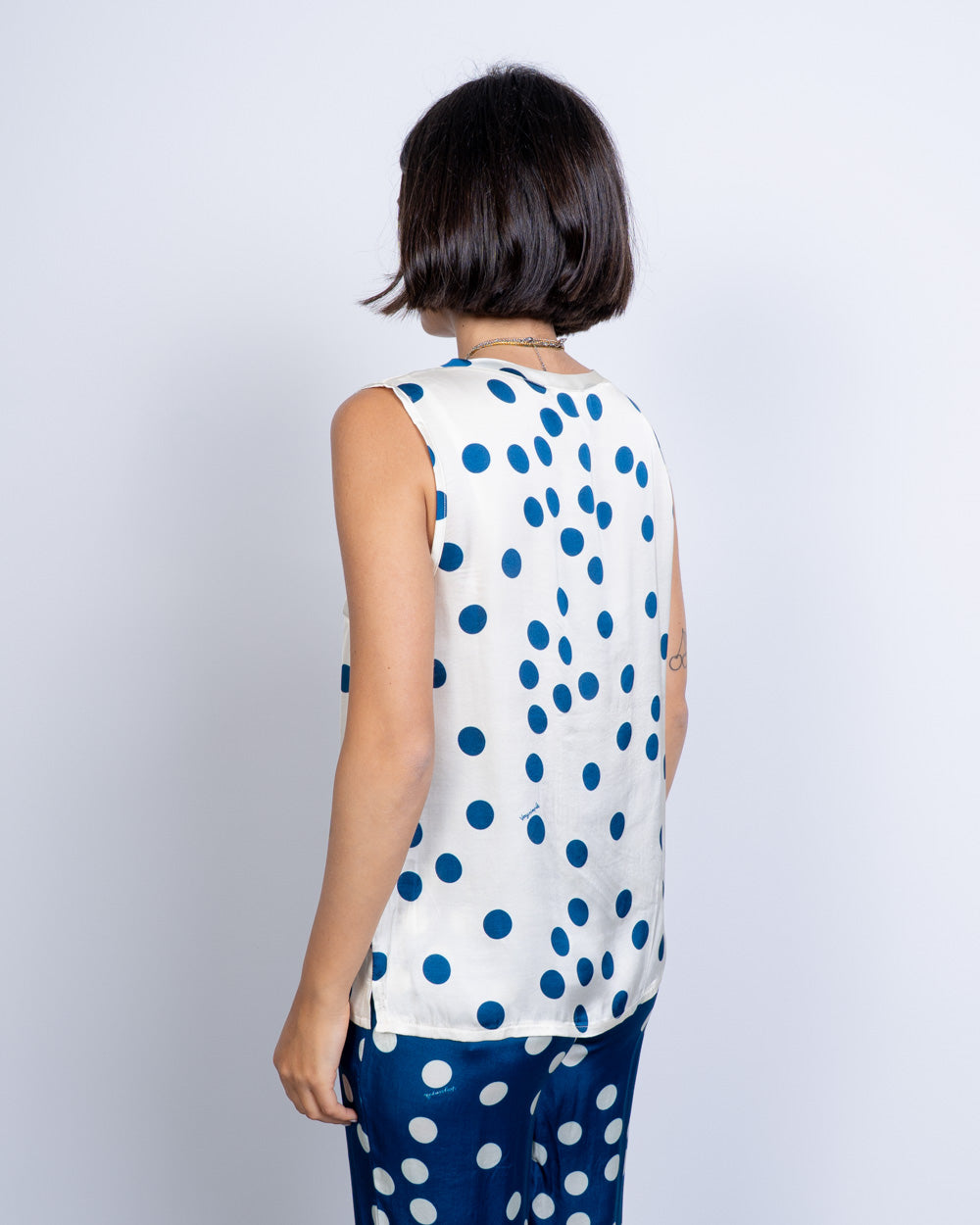 TOP TESSA POIS PANNA/BLU