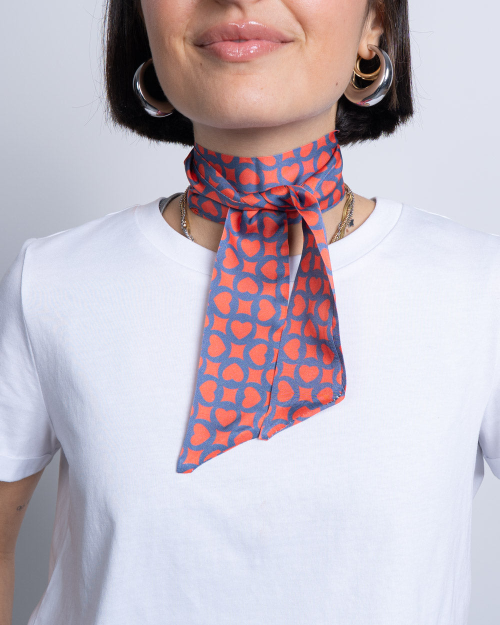 FOULARD RINO BLU/ROSSO