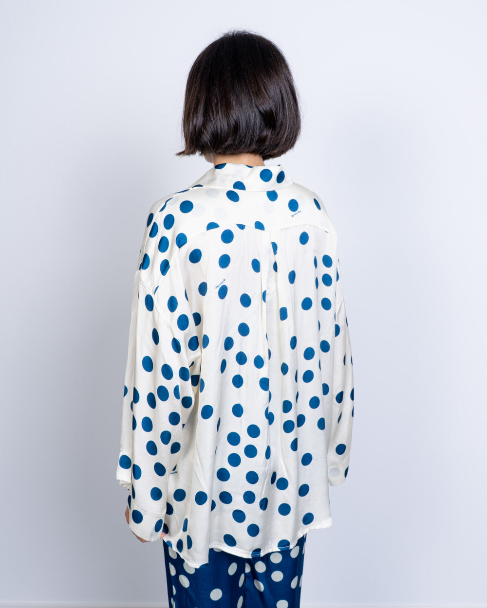 CAMICIA TAMARA POIS PANNA/BLU