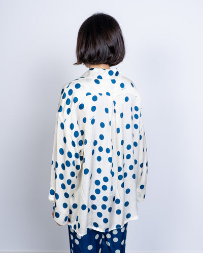 CAMICIA TAMARA POIS PANNA/BLU