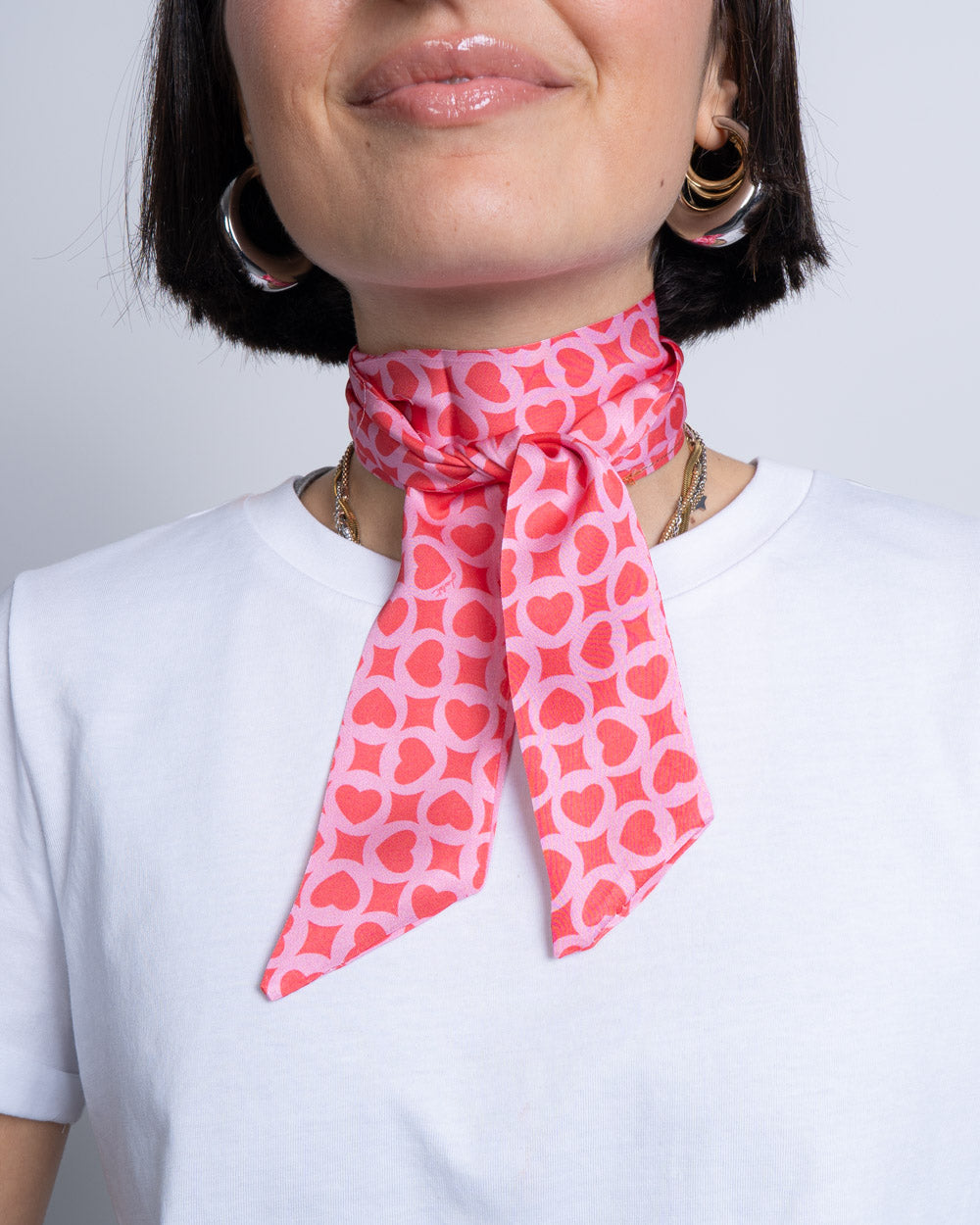 FOULARD RINO ROSSO/ROSA