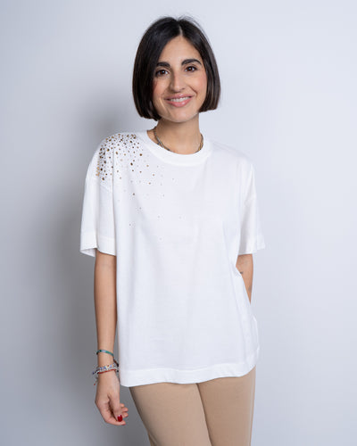 T-SHIRT TILDE PANNA/TOPAZIO