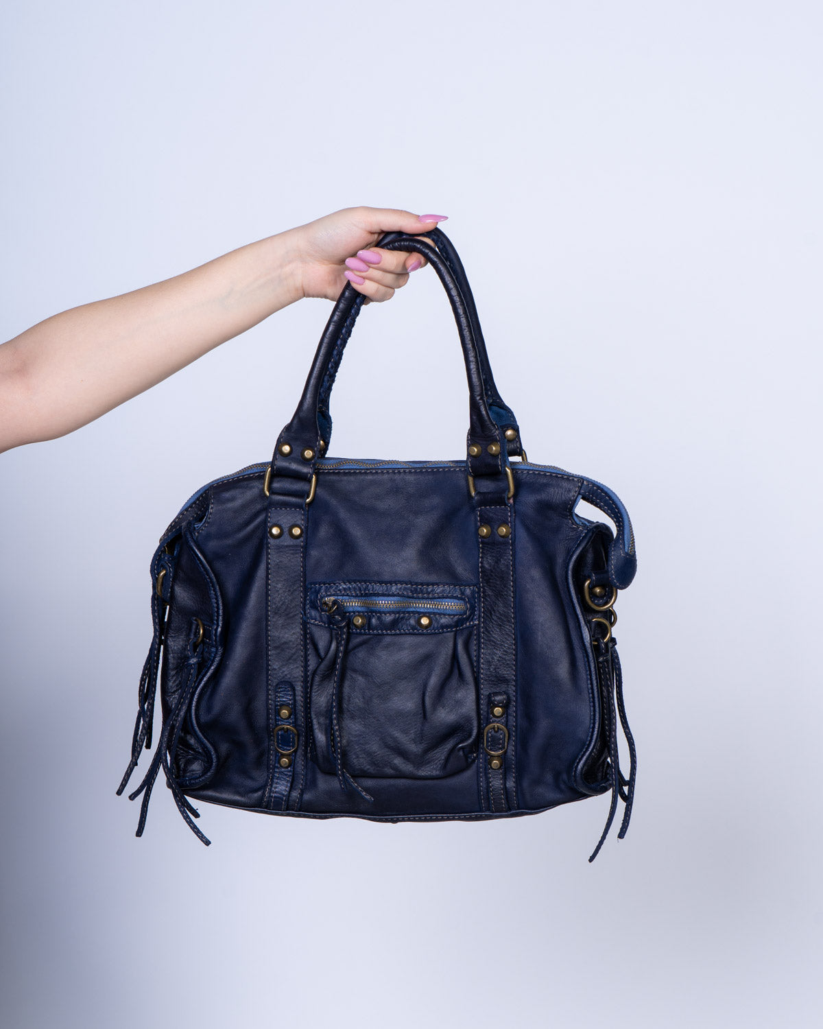 BORSA ORCHIDEA BLU