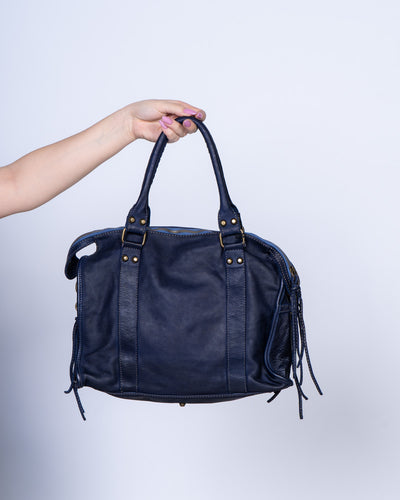 BORSA ORCHIDEA BLU