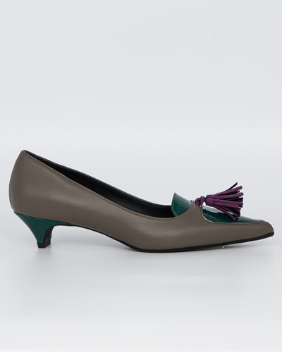 MOCASSINO KRISTEL TAUPE/VERDE