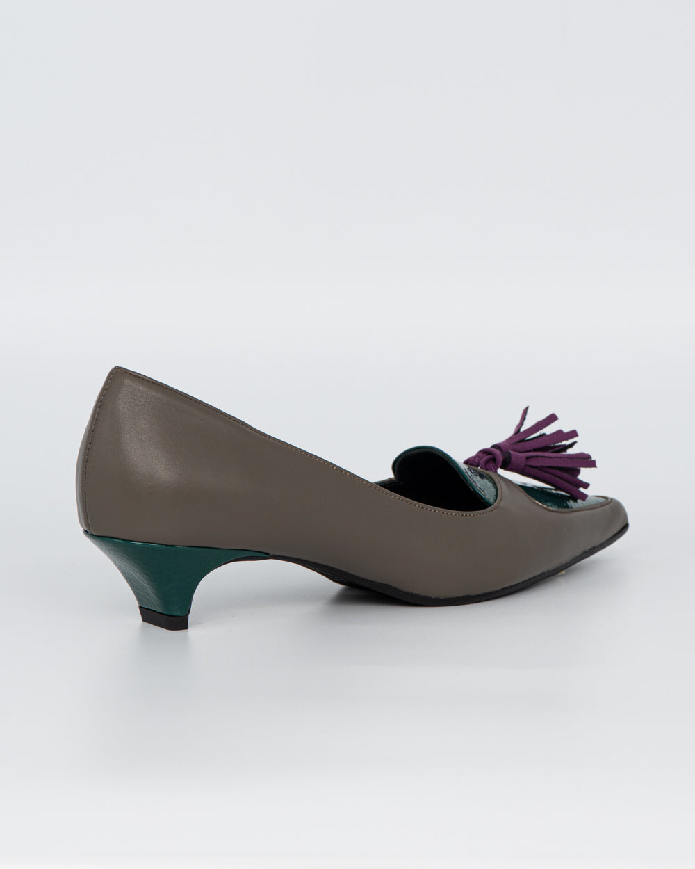 MOCASSINO KRISTEL TAUPE/VERDE