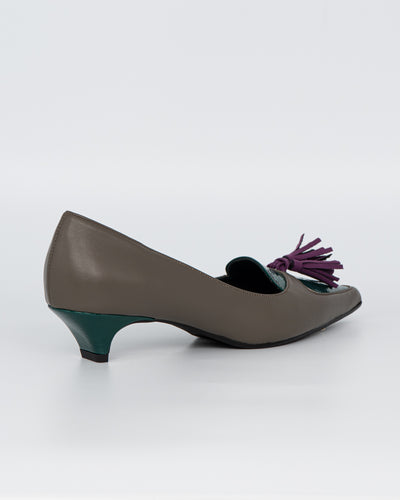 MOCASSINO KRISTEL TAUPE/VERDE