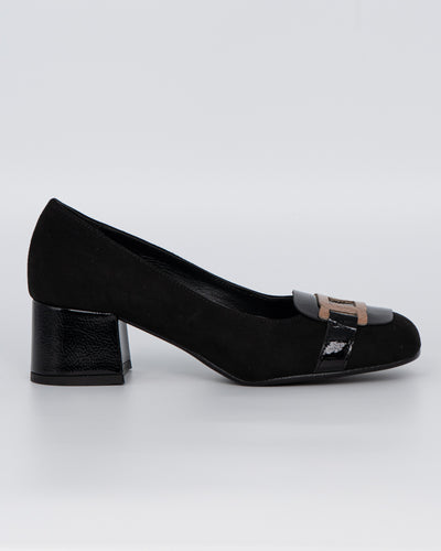 MOCASSINO LAVINIA NERO/BEIGE