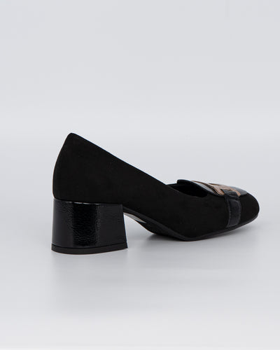 MOCASSINO LAVINIA NERO/BEIGE
