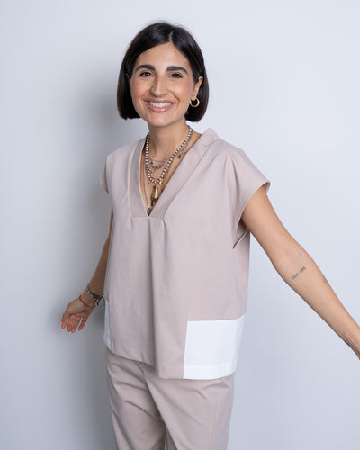BLUSA NAOMI SABBIA