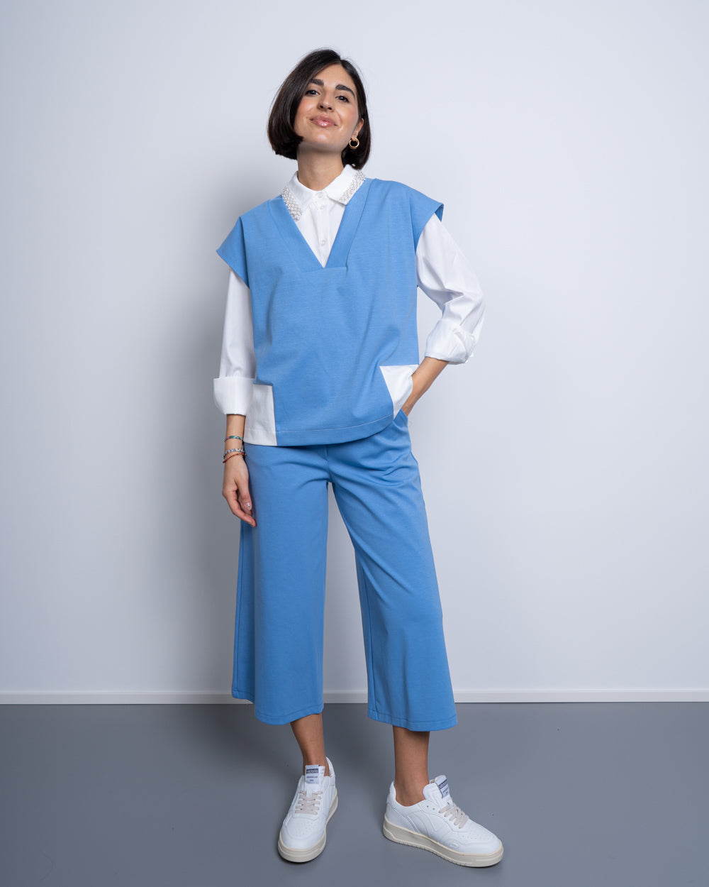 PANTALONE NILDE CIELO