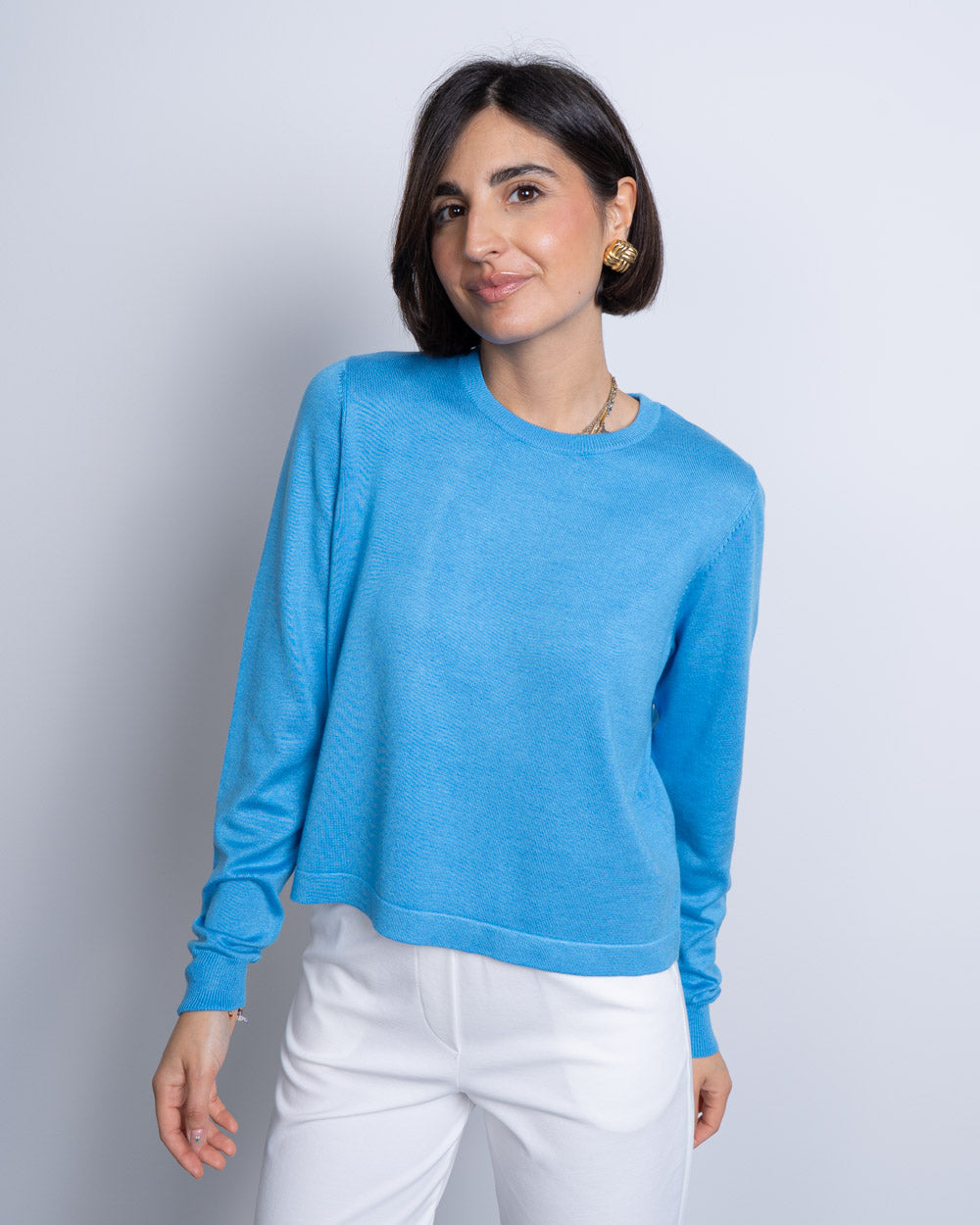 MAGLIONE SILJE LS AZZURRO
