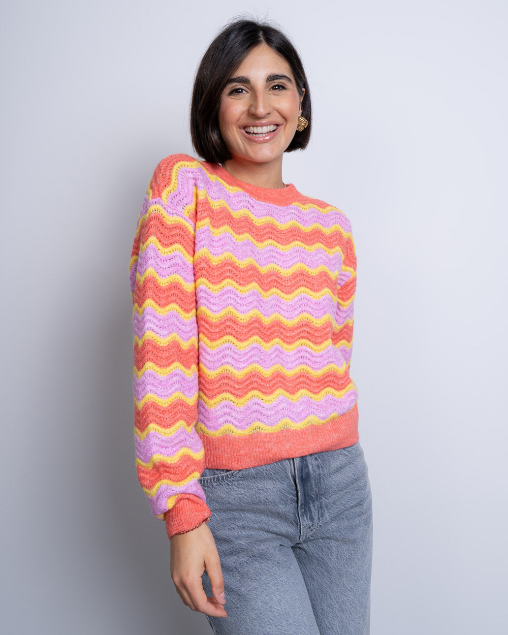 MAGLIONE TELMA ROSA/GIALLO