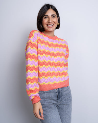 MAGLIONE TELMA ROSA/GIALLO
