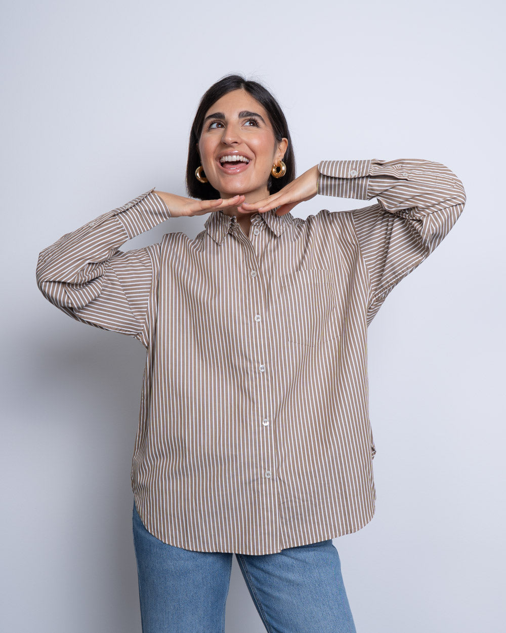 CAMICIA PARINA MARRONE