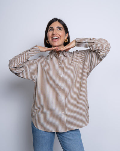 CAMICIA PARINA MARRONE