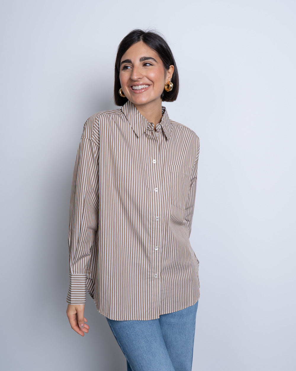 CAMICIA PARINA MARRONE