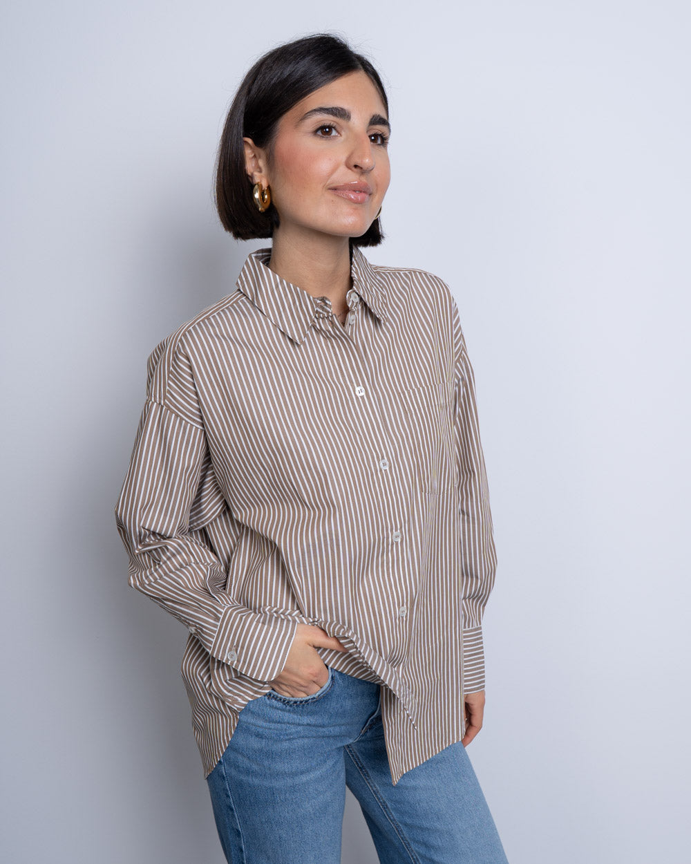 CAMICIA PARINA MARRONE