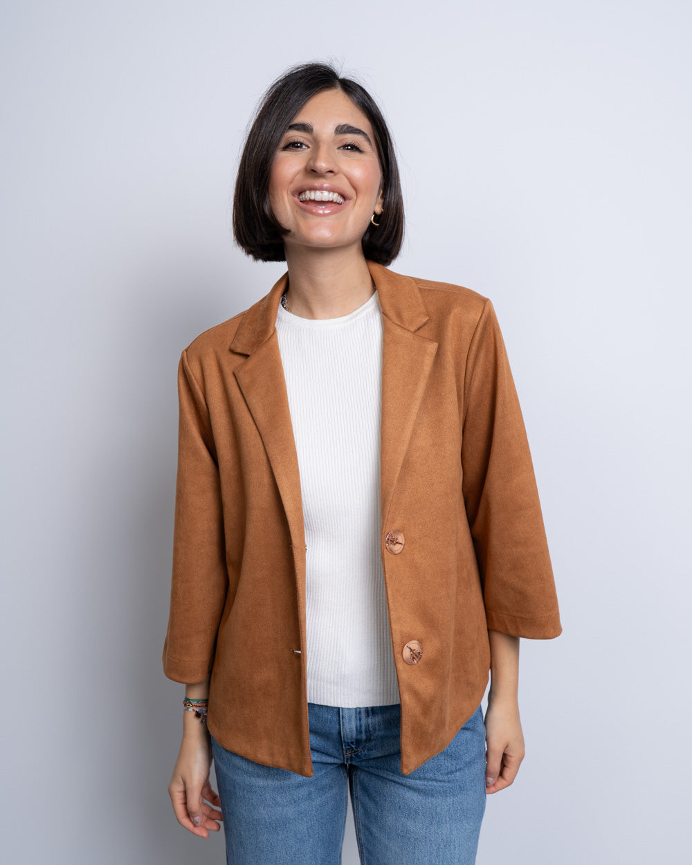 GIACCA LIA COGNAC