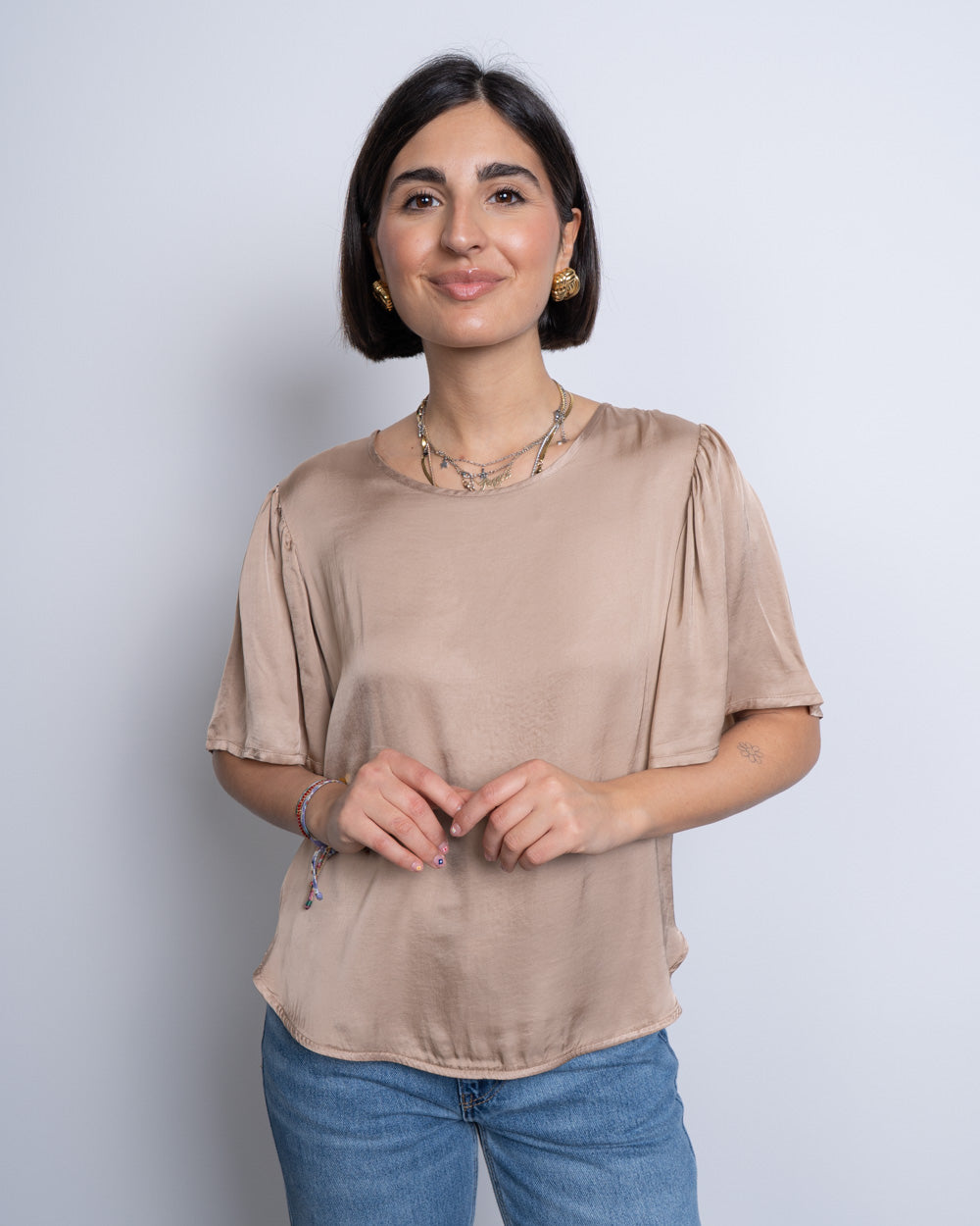 BLUSA IVONNE SABBIA