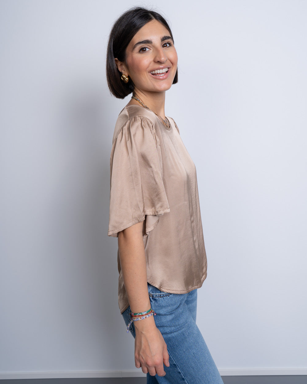 BLUSA IVONNE SABBIA