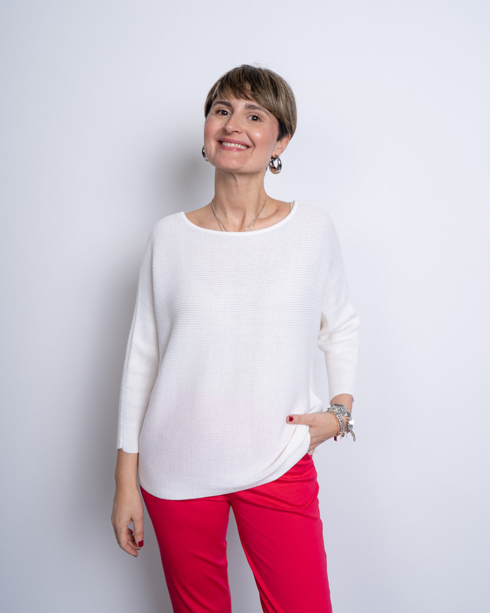 MAGLIONE NORA BIANCO