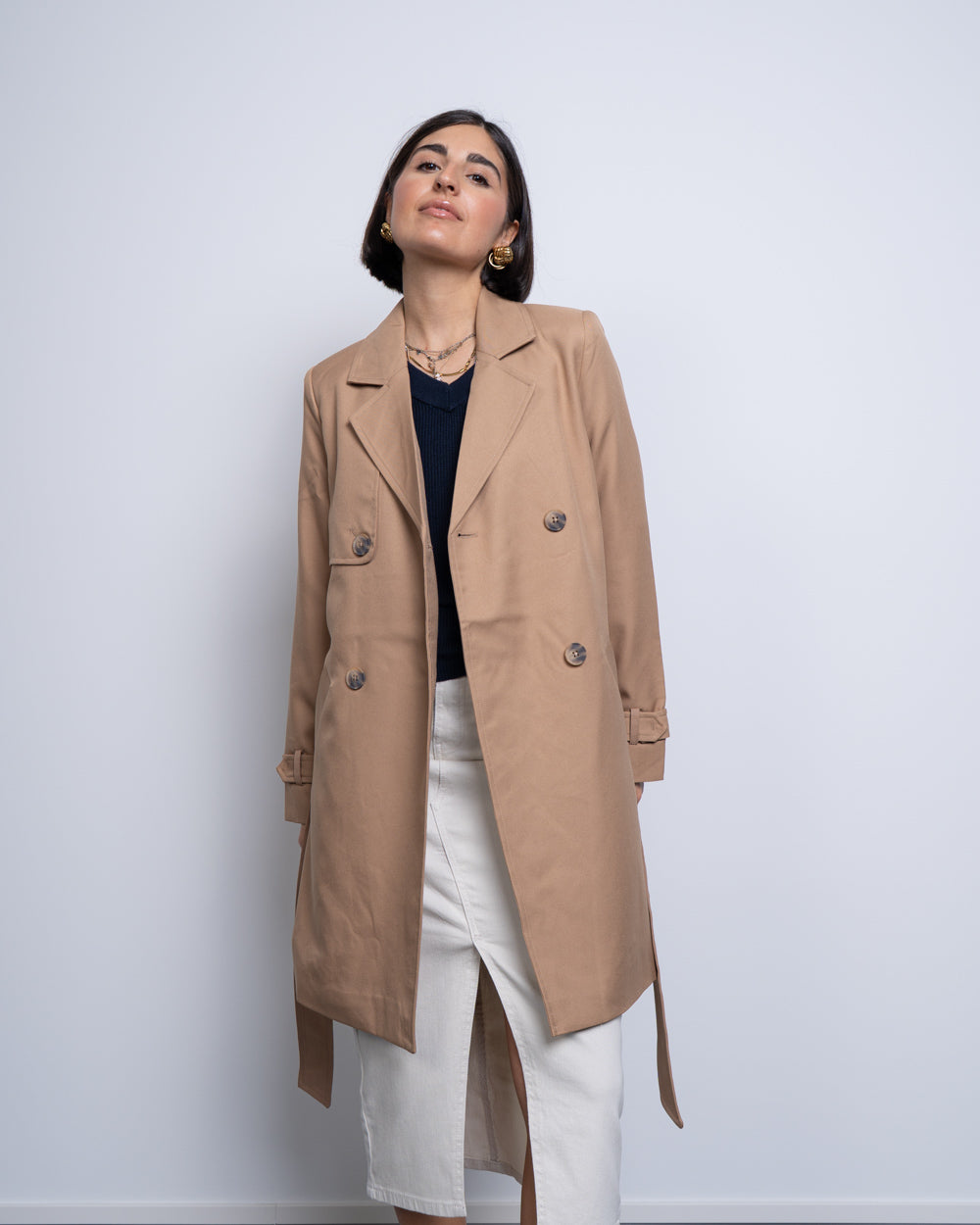 TRENCH CELESTE BEIGE