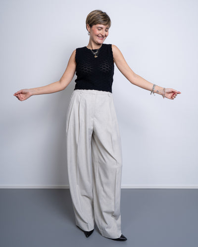 PANTALONE OMARI GRIGIO CHIARO