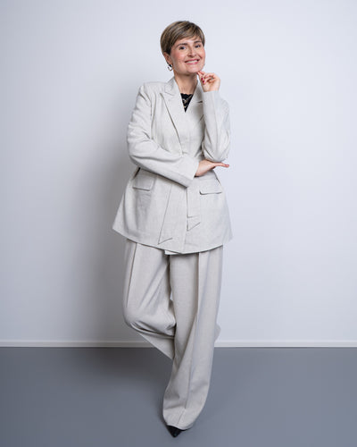 PANTALONE OMARI GRIGIO CHIARO