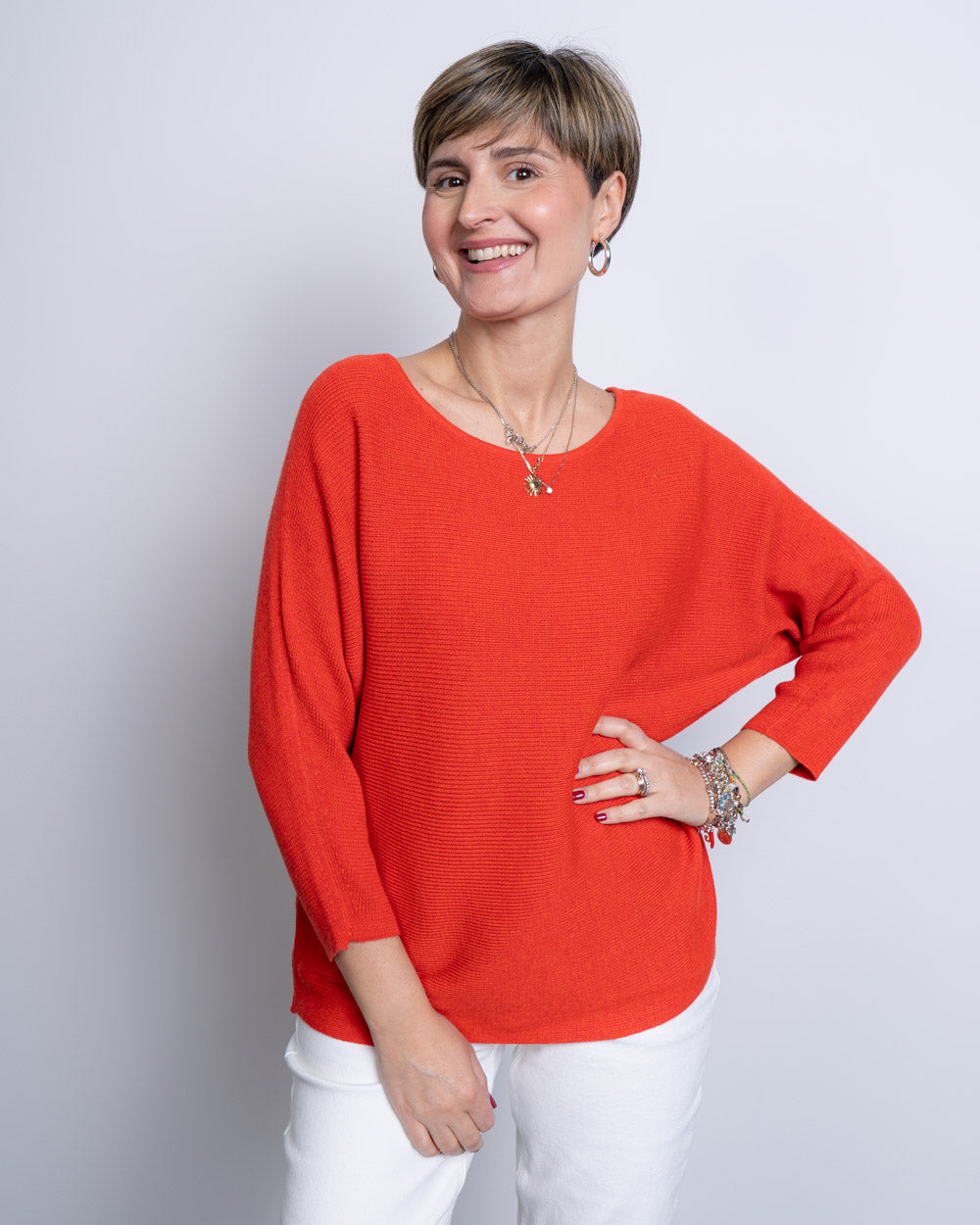 MAGLIONE NORA ROSSO