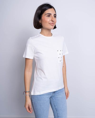 T-SHIRT KAIA BIANCO/NERO