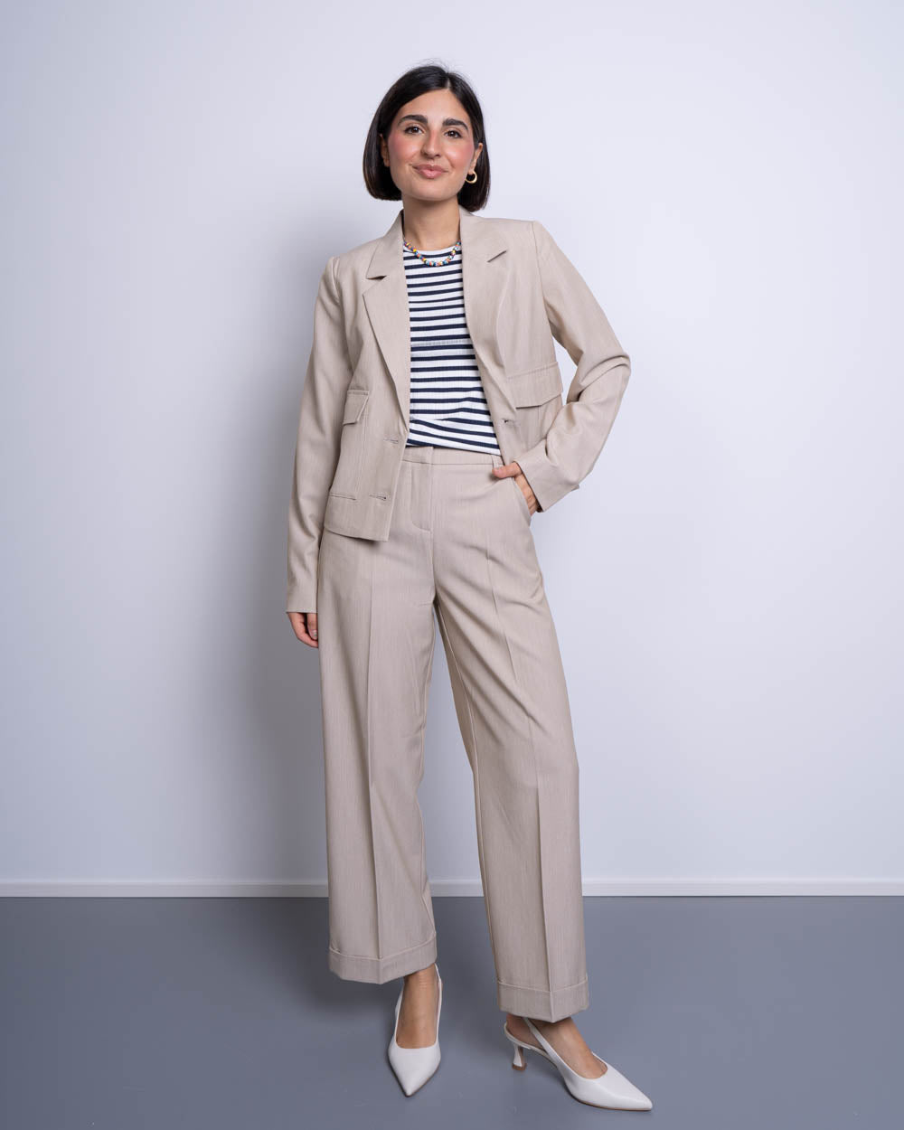 PANTALONE DANTA CUFF BEIGE