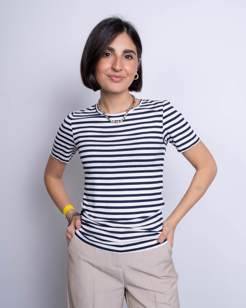 T-SHIRT CELLA SS BLU