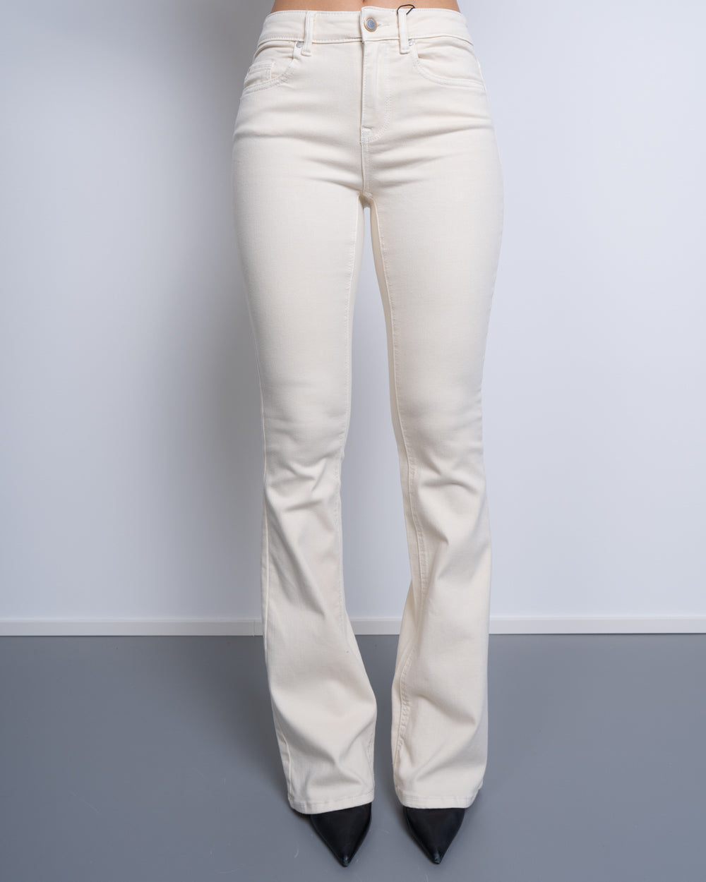 PANTALONE FLASH FLARED ECRÙ