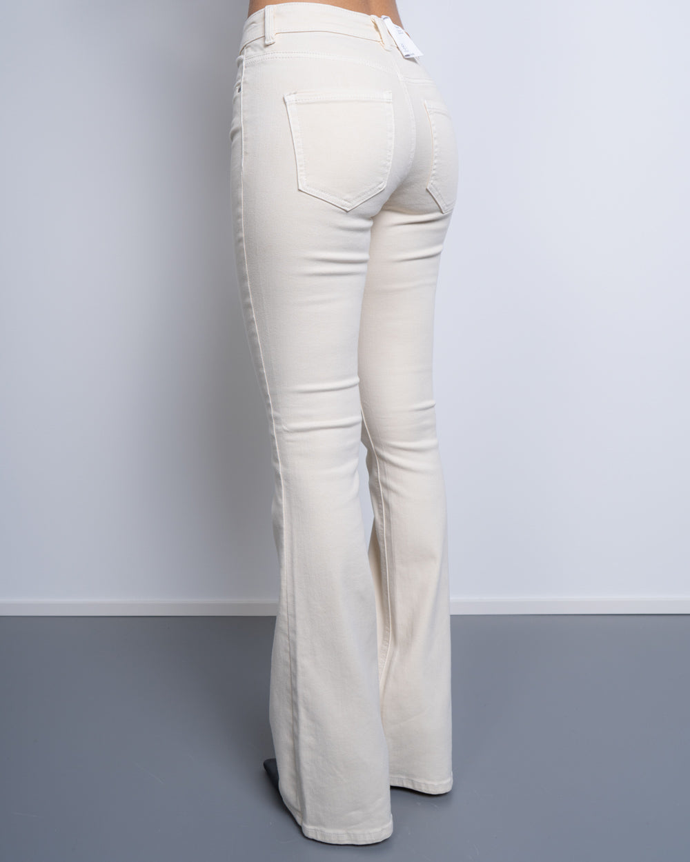PANTALONE FLASH FLARED ECRÙ