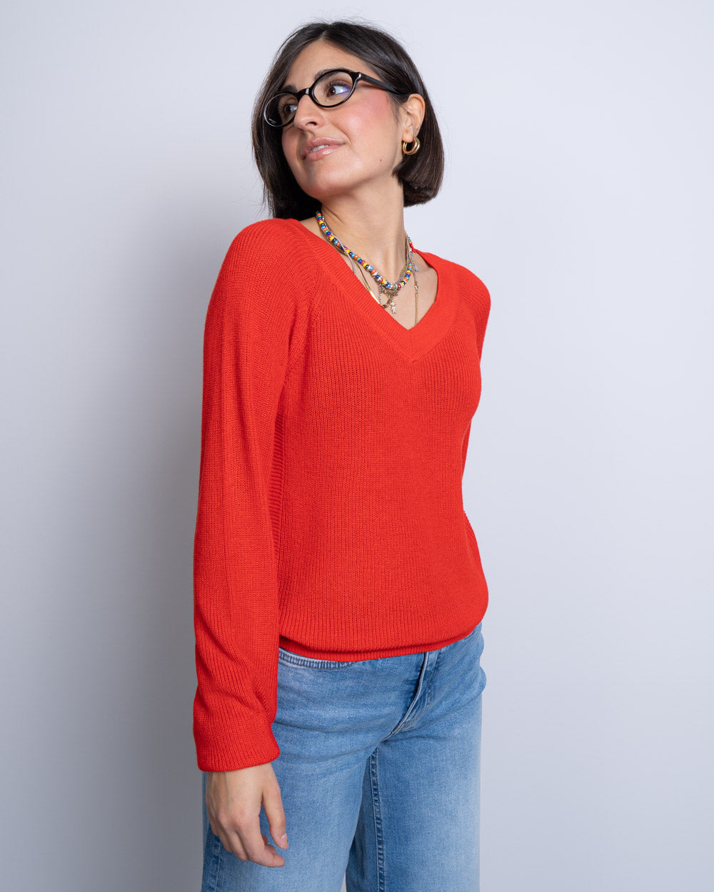 MAGLIONE LEXSUN DOUBLE ROSSO