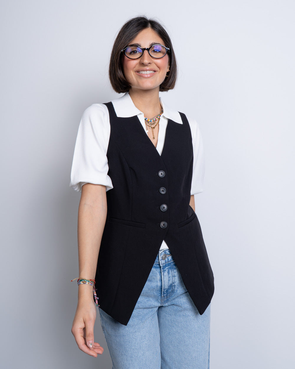 GILET OCEANNA NERO