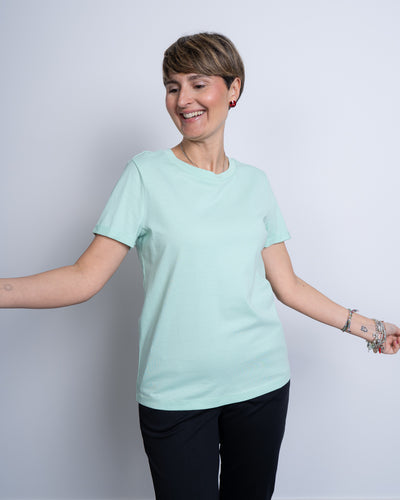 T-SHIRT PAULINA VERDE ACQUA