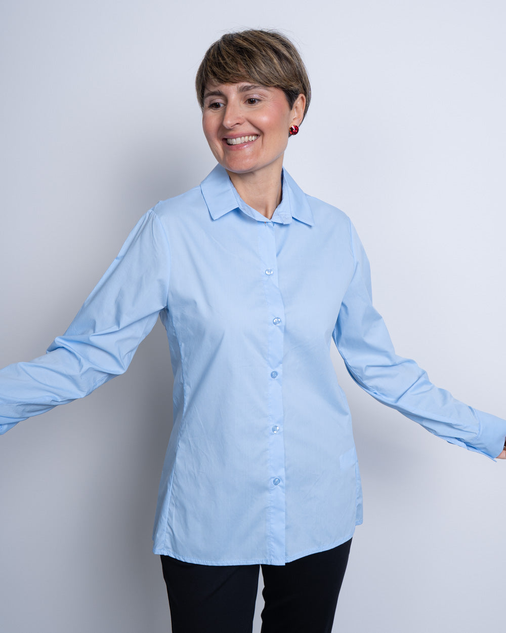CAMICIA NUCCIA CELESTE