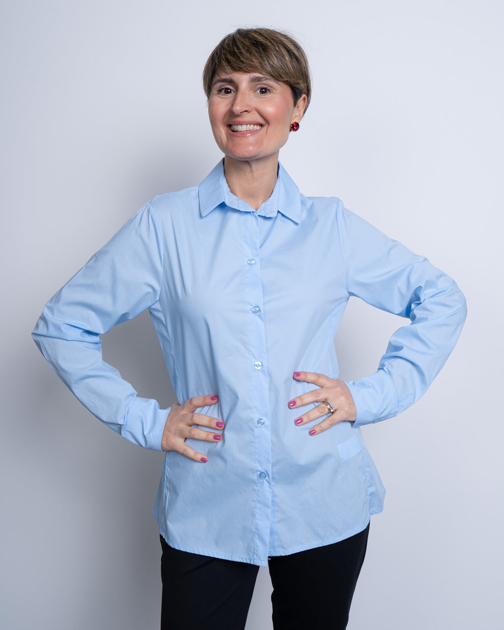 CAMICIA NUCCIA CELESTE