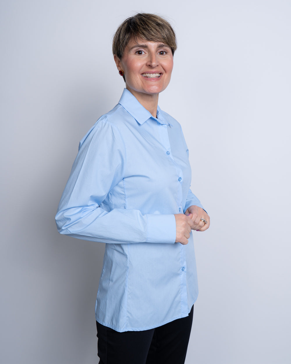 CAMICIA NUCCIA CELESTE