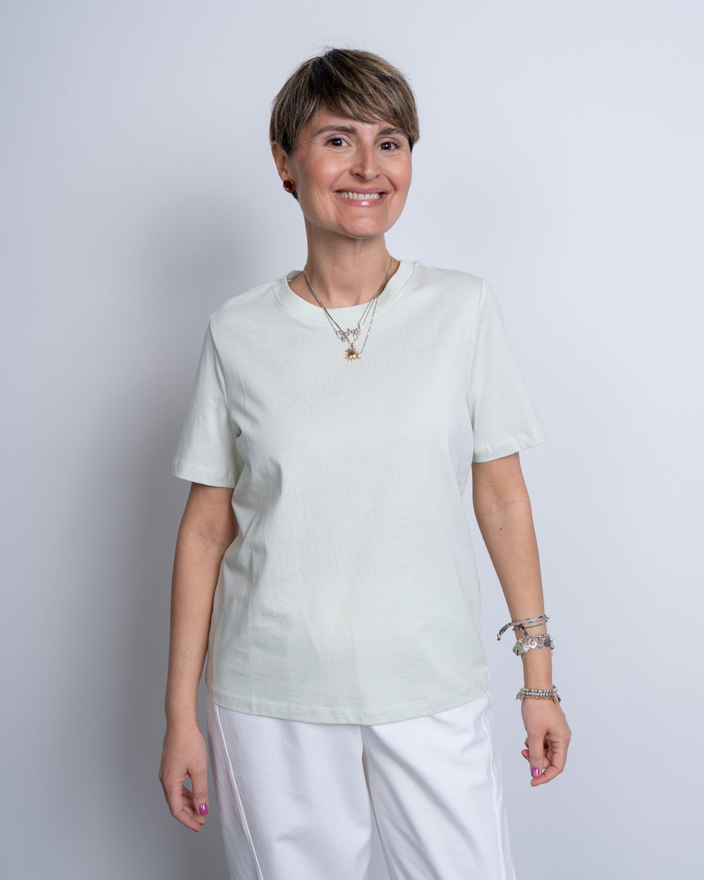 T-SHIRT PAULINA VERDE ACQUA