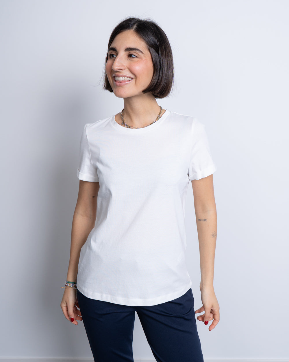 T-SHIRT BLAIR BIANCO/NERO