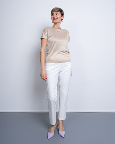 PANTALONE AMBRA BIANCO