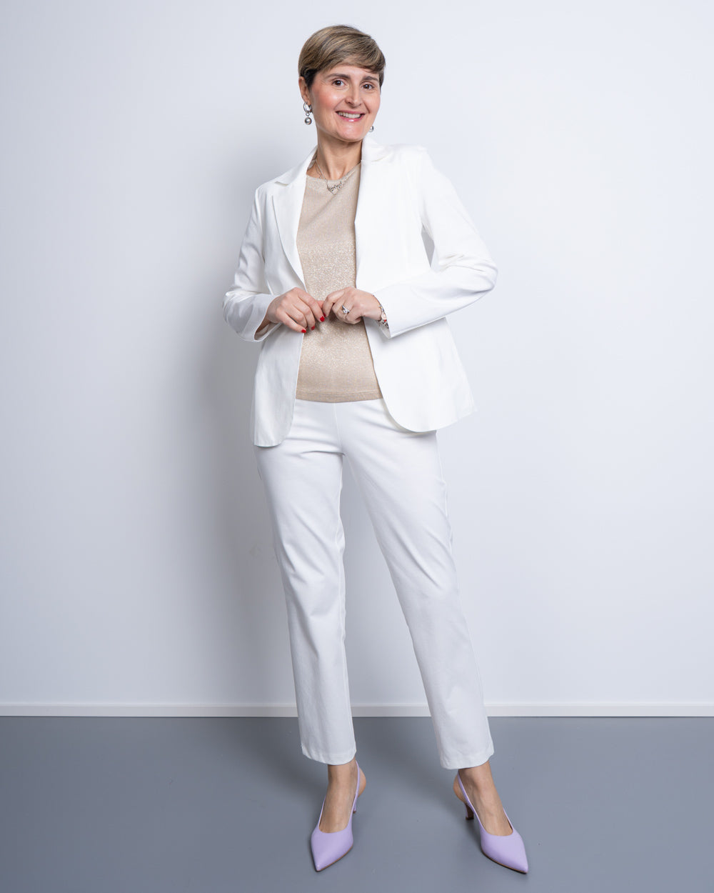 PANTALONE AMBRA BIANCO