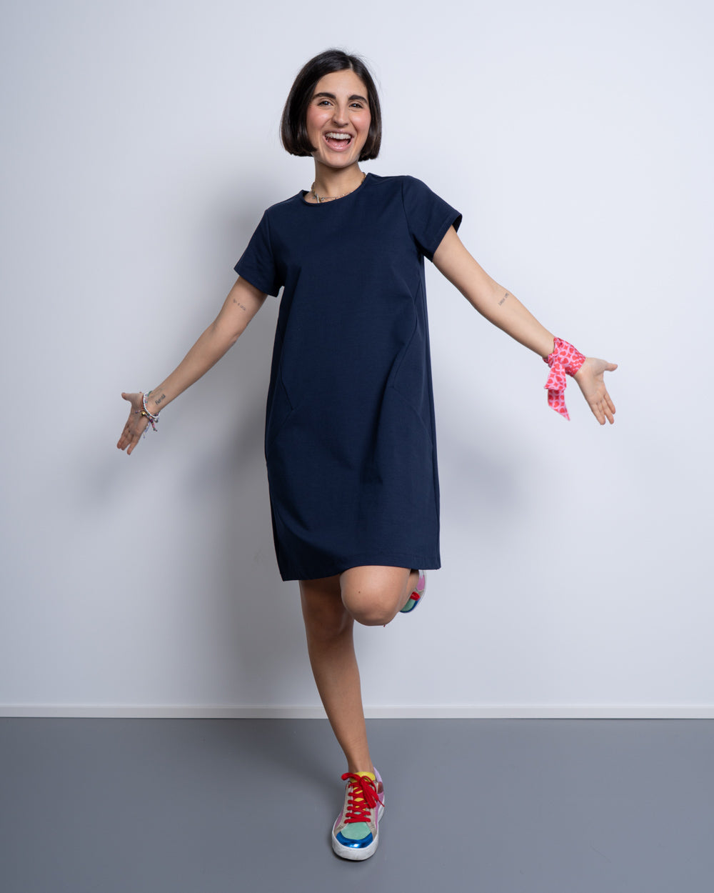VESTITO ANGELA BLU